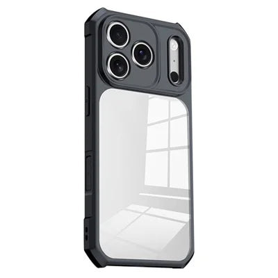 XUNDD For iPhone 18 Pro Max  /  17 Pro Max Case Dropproof TPU + Acrylic Clear Back Phone Cover - Black