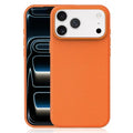 For iPhone 18 Pro Max Magnetic Case Tech Fabric Coated TPU + PC Anti-Drop Phone Cover - Orange