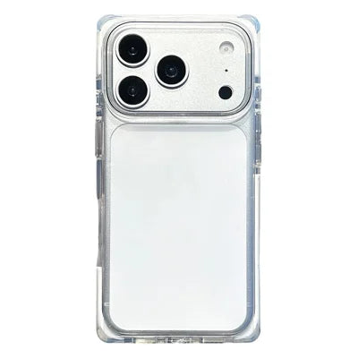 For iPhone 18 Pro Max / 17 Pro Max Case Reinforced Corner Clear TPU Shockproof Phone Cover - White