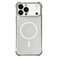 For iPhone 18 Pro Max / 17 Pro Max Magnetic Case with Detachable Camera Lens Cover TPU Anti-Slip Shockproof Phone Cover - Transparent