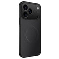  WANLONFENG for iPhone 18 Pro Max TQ Series Magnetic Case Carbon Fiber Texture PC TPU Phone Cover - Black