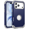 For iPhone 18 Pro Max  /  17 Pro Max Case Shockproof PC + TPU Phone Back Cover - Navy Blue