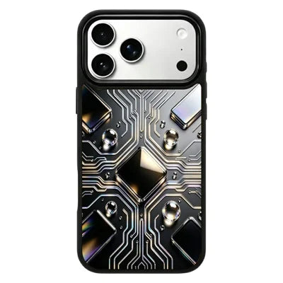 For iPhone 18 Pro Max / 17 Pro Max Magnetic Case UV Printed Artwork PC + Silicone Shockproof Phone Cover - ZX0124