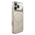 Bulk Purchasing for iPhone 18 Pro Max / 17 Pro Max Magnetic Case  PC Phone Cover with AG Corning Glass Lens Film - Titanium Grey