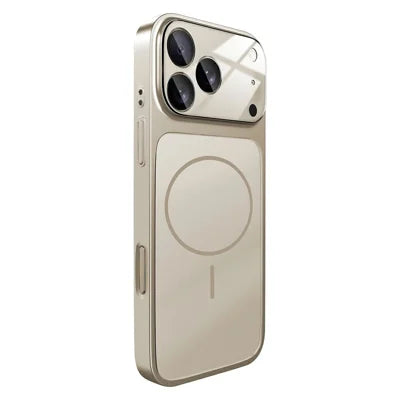 Bulk Purchasing for iPhone 18 Pro Max / 17 Pro Max Magnetic Case  PC Phone Cover with AG Corning Glass Lens Film - Titanium Grey