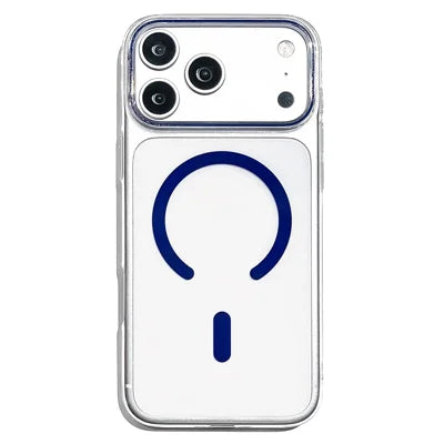 For iPhone 17 Pro Max  /  18 Pro Max Magnetic Case Ultra Thin Clear PC Phone Back Cover - Sapphire