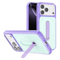 For iPhone 18 Pro Max / 17 Pro Max Magnetic Case with Rotating Kickstand TPU + PC Drop Protection Phone Cover - Purple