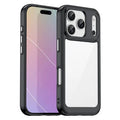 For iPhone 18 Pro Max / 17 Pro Max Case TPU + Acrylic Protective Clear Phone Cover - Black