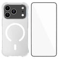  WANLONFENG for iPhone 18 Pro Max WL2 Series 2.0mm Magnetic Case Clear TPU Phone Back Cover with Screen Film - Transparent