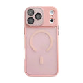  WANLONFENG for iPhone 18 Pro Max QB1 Series Magnetic Back Cover PC TPU Shockproof Phone Case - Pink