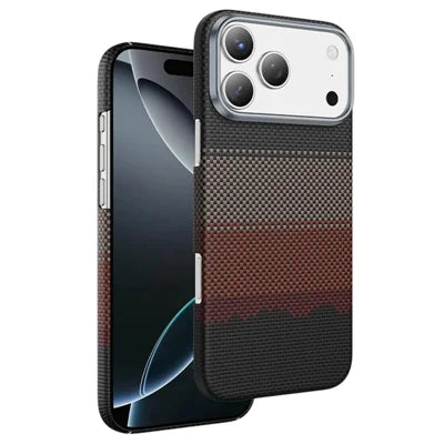 KEEPHONE SEANOVA ARAMID Series for iPhone 18 Pro Max / 17 Pro Max Magnetic Case 1500D Aramid Fiber Anti-drop Phone Cover - Sunlit