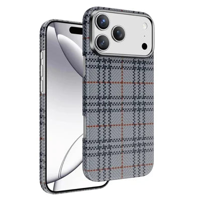 KEEPHONE SCOTS ARAMID Series for iPhone 18 Pro Max / 17 Pro Max Aramid Fiber Case Anti-drop Phone Cover Compatible with MagSafe - Natural Titanium