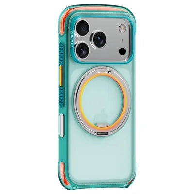 TORRAS O3 Air Core Series for iPhone 18 Pro Max / 17 Pro Max Case Magnetic Kickstand TPU + PC Airbag Drop Protection Phone Cover - Green