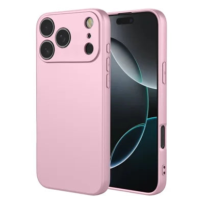 For iPhone 18 Pro Max  /  17 Pro Max Case Liquid Silicone Feel Soft TPU Protective Phone Cover - Pink