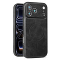 JINDUKA J32 For iPhone 18 Pro Max / 17 Pro Max Magnetic Case PU Leather + PC + TPU Phone Cover - Black