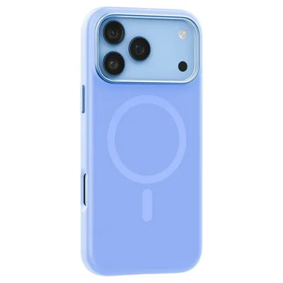 MUTURAL for iPhone 18 Pro Max / 17 Pro Max Case Compatible with MagSafe Liquid Silicone + PC Back Cover with Metal Camera Frame - Baby Blue