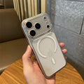 For iPhone 18 Pro Max / 17 Pro Max Magnetic Case Ultra Thin High Transparent PC Anti-Yellowing Phone Cover - Transparent