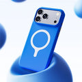 For iPhone 18 Pro Max / 17 Pro Max Magnetic Case Shockproof Skin-Friendly TPU Soft Phone Cover - Dark Blue