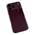 For iPhone 18 Pro Max / 17 Pro Max Case Compatible with MagSafe High Transparency 2.0mm PC Phone Cover with Metal Button Covers - Purple