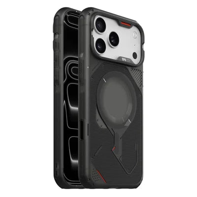 AULUMU For iPhone 18 Pro Max / 17 Pro Max Magnetic Case Heat Dissipation TPU Phone Cover - Black