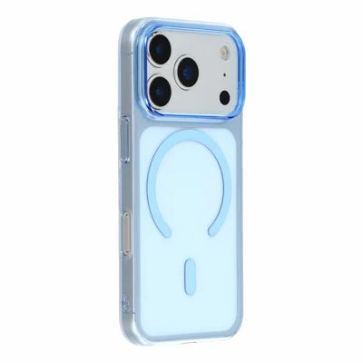 X-LEVEL For iPhone 18 Pro Max / 17 Pro Max Magnetic Case Slim Hard PC Phone Back Cover - Transparent Blue