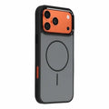 For iPhone 18 Pro Max  /  17 Pro Max Magnetic Case Metallic Skin Feel PC + TPU Anti Drop Anti Scratch Phone Cover - Black