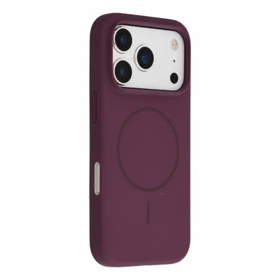 X-LEVEL for iPhone 18 Pro Max / 17 Pro Max Magnetic Case Liquid Silicone Phone Back Cover Skin Touch - Cherry Red