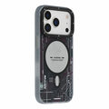 YOUNGKIT Technology Series for iPhone 18 Pro Max / 17 Pro Max Magnetic Case Hard PC IMD Phone Cover - Dark Cherry Red
