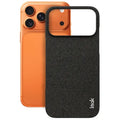  IMAK for iPhone 18 Pro Max / iPhone 17 Pro Max Ruiyi Series Case Fabric Texture Leather + PC Phone Back Cover - Black