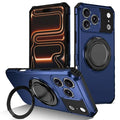 For iPhone 18 Pro Max / 17 Pro Max Magnetic Case Rotary Kickstand Anti-Drop TPU + PC Phone Cover - Sapphire