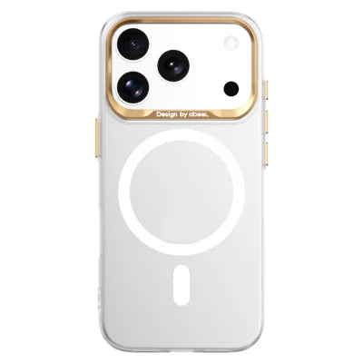 ABEEL for iPhone 18 Pro Max  /  17 Pro Max Magnetic Case Semi-Transparent Matte 1.0mm Ultra-Thin PC Phone Cover - White