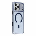 JAUCASE for iPhone 18 Pro Max  /  17 Pro Max Magnetic Case Crystal PC Precise Lens Protection Phone Cover with AI Camera Control - Transparent Blue