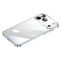 SULADA JINGJIA Series for iPhone 18 Pro Max / 17 Pro Max Case Electroplating Hard PC Clear Phone Case with Lens Film - Silver