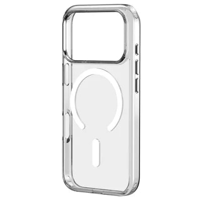 ZGA for iPhone 18 Pro Max Magnetic Case Crystal Clear PC TPU Anti-Scratch Phone Cover - Transparent