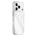 ZGA for iPhone 18 Pro Max Magnetic Case Clear PC TPU Shockproof Phone Cover Compatible with MagSafe - Transparent