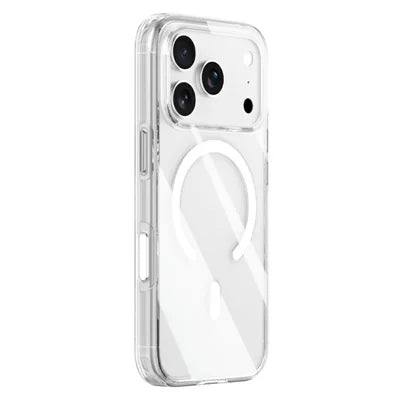ZGA for iPhone 18 Pro Max Magnetic Case Clear PC TPU Shockproof Phone Cover Compatible with MagSafe - Transparent