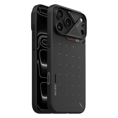 AULUMU for iPhone 18 Pro Max  / 17 Pro Max Magnetic Case Aramid Fiber Ultra Slim Cooling Phone Cover - Black