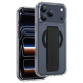 KEEPHONE MAGGRIP Series for iPhone 18 Pro Max  /  17 Pro Max Magnetic Case PC + TPU Clear Phone Cover with Silicone Wrist Strap Compatible with MagSafe - Black