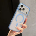 For iPhone 18 Pro Max / 17 Pro Max Case Compatible with MagSafe TPU + Acrylic Drop Resistant Matte Phone Cover - Sky Blue