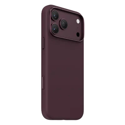 KEEPHONE ROSANA Series For iPhone 18 Pro Max  /  17 Pro Max Magnetic Case Liquid Silicone Shockproof Phone Cover - Burgundy