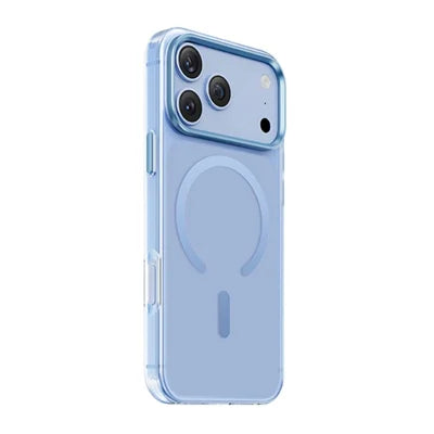 KEEPHONE MOCOCO Series for iPhone 18 Pro Max  /  17 Pro Max Magnetic Case PC + PET Anti-Yellowing Matte Anti Drop Phone Cover - Light Blue