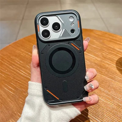 For iPhone 18 Pro Max / 17 Pro Max Magnetic Case Defender TPU Anti Drop Phone Cover - Black