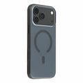 X-LEVEL for iPhone 18 Pro Max / 17 Pro Max Magnetic Case PC + TPU Shockproof Frosted Phone Cover - Transparent Black