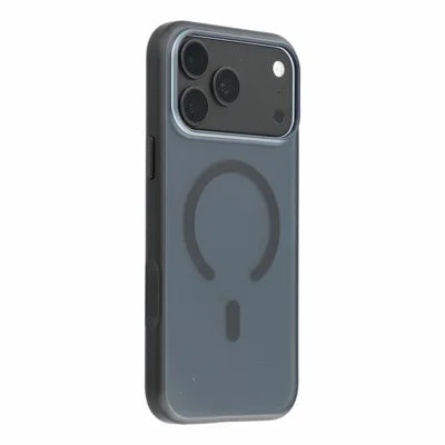 X-LEVEL for iPhone 18 Pro Max / 17 Pro Max Magnetic Case PC + TPU Shockproof Frosted Phone Cover - Transparent Black