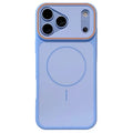 For iPhone 18 Pro Max / 17 Pro Max Magnetic Case Dual-Tone Design PC + TPU Shockproof Phone Back Cover - Sky Blue
