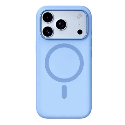 ROCK for iPhone 18 Pro Max / 17 Pro Max Magnetic Case Liquid Silicone + Microfiber Lining Soft Protection Phone Cover - Blue