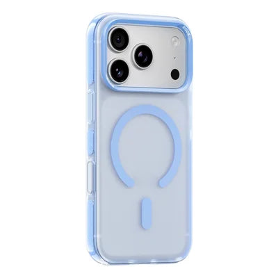 ROCK for iPhone 18 Pro Max / 17 Pro Max Magnetic Case Shockproof TPU + PC Matte Phone Cover with AI Button - Blue