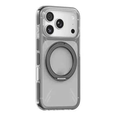 ROCK for iPhone 18 Pro Max / 17 Pro Max Case Rotating Magnetic Kickstand PC + TPU Anti-Drop Phone Cover with AI Button - Black
