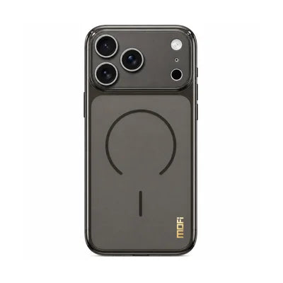  MOFI for iPhone 18 Pro Max Simple Series Matte Translucent TPU Full-Cover Phone Case with Mirror Film - Black