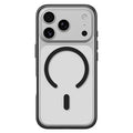 ROCK for iPhone 18 Pro Max / 17 Pro Max Magnetic Case PC + TPU Anti-Yellowing Clear Phone Cover - Black